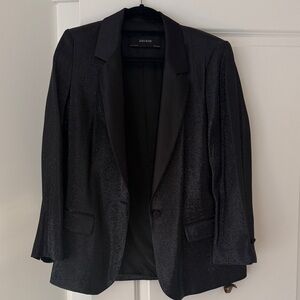 Zara Shimmering Black Blazer